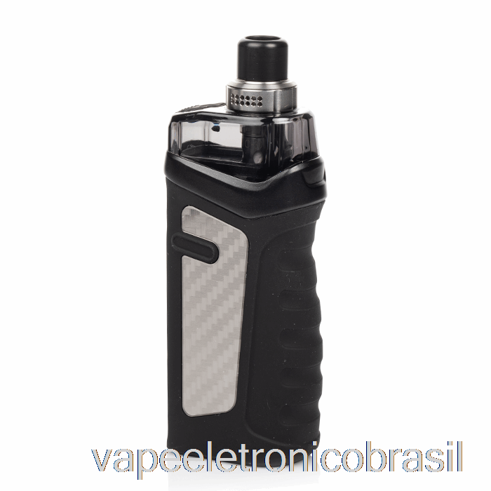 Vape Recarregável Vandy Vape Jackaroo 70w Pod Mod Kit Fibra De Carbono Prata